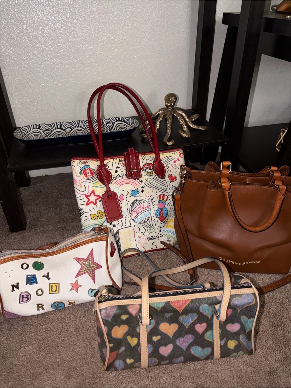 Dooney & Bourke Vintage Bag Bundle (brown bag not included)